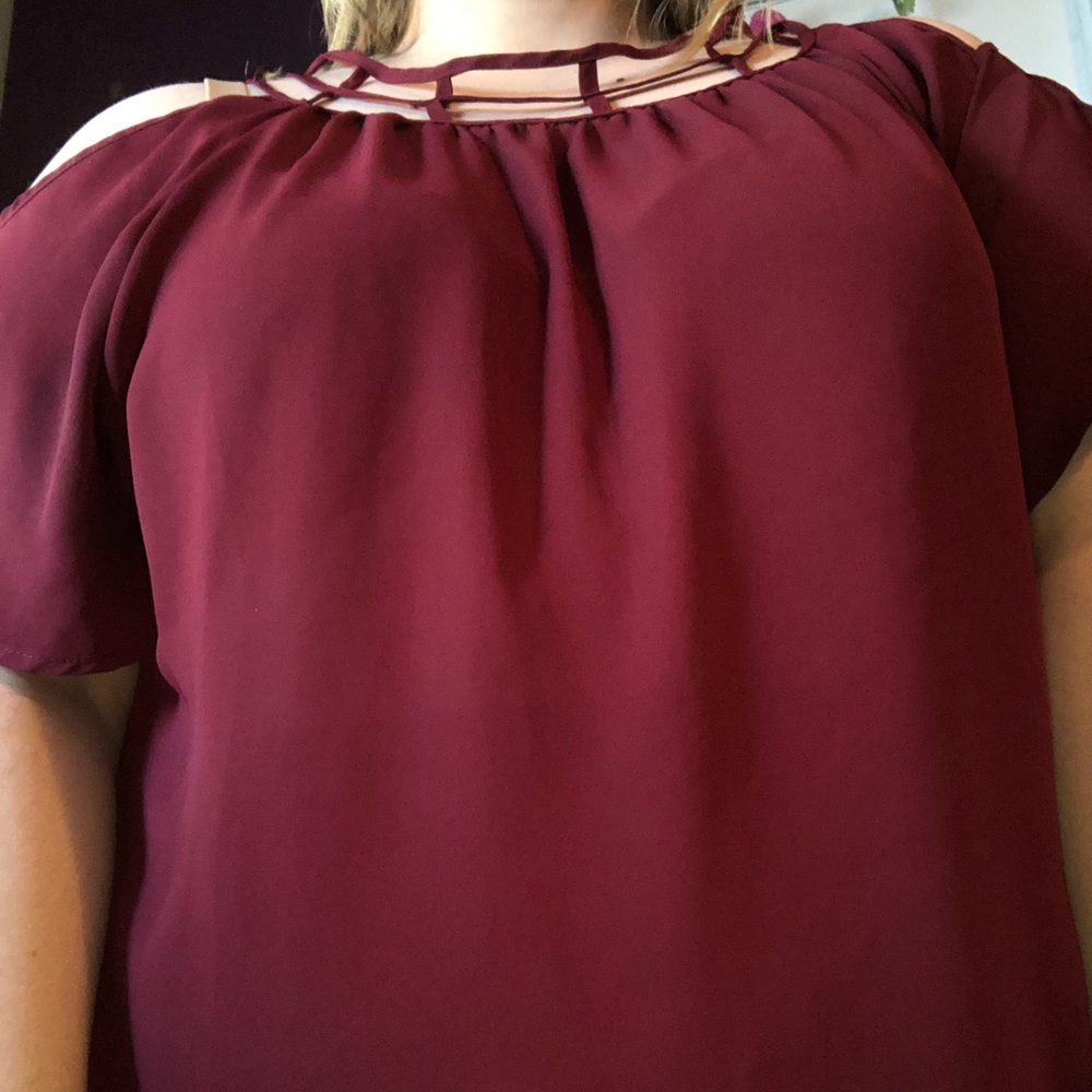 Red blouse